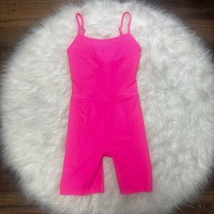 Beyond Yoga Hot Vibrant Pink Jumpsuit size XS
